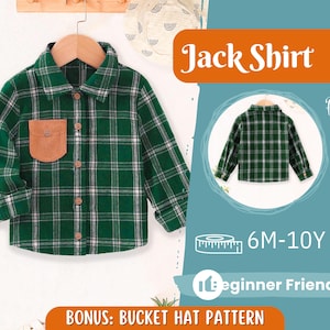 Shirt Sewing Pattern for Kids, Boy&#39;s Shirt Pattern, Kids Pattern, PDF Pattern, Beginner Pattern, Sewing Pattern Toddlers, Kids Shirt Pattern