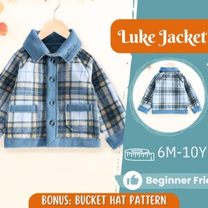 Coat Sewing Pattern for Kids, Kids Coat Pattern, Kids Pattern, PDF Pattern, Beginner Pattern, Sewing Pattern Toddlers, Kids Jacket Pattern
