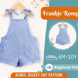 Romper Sewing Pattern for Kids, Romper Pattern, Kids Pattern, Overalls Pattern, Beginner Pattern, Sewing Pattern Toddlers, Baby Pattern
