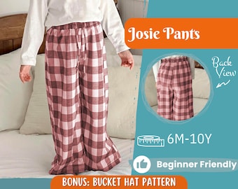 Pajama Pants Sewing Pattern for Kids, Pants Pattern, Kids Pattern, PDF Pattern, Beginner Pattern, Sewing Pattern Toddlers, Pyjamas Pattern