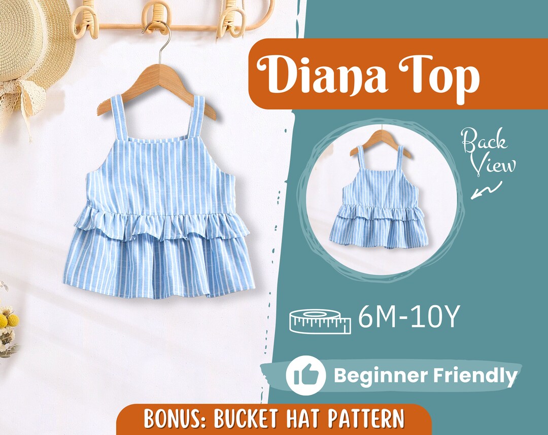 Buy Top Sewing Pattern for Kids, Top Pattern, Kids Pattern, Girl ...