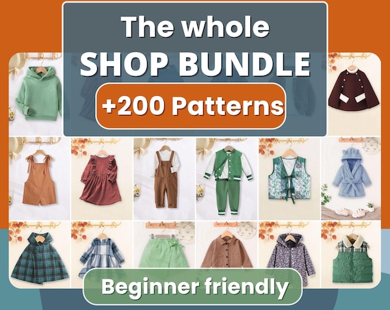 Sewing Patterns for Kids, Sewing Patterns, Kids Patterns, Top Pattern, Dress Pattern, Baby Patterns, Beginner Kids Pattern, Girl Patterns