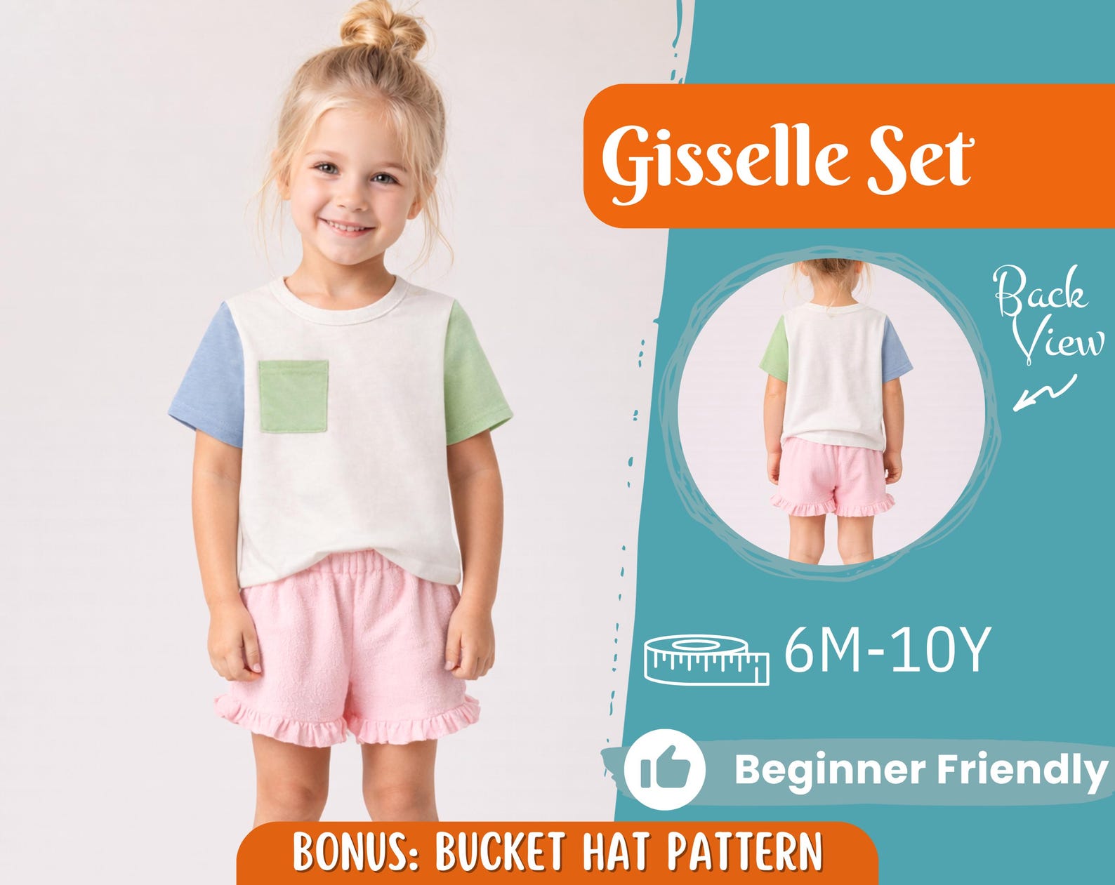 Top and Shorts Pattern for Kids, Top Pattern, Kids Pattern, PDF Pattern ...