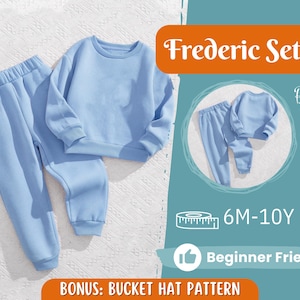 Hoodie and Pants Pattern for Kids, Hoodie Pattern, Kids Pattern, PDF Pattern, Beginner Pattern, Sewing Pattern Toddlers, Pants Pattern