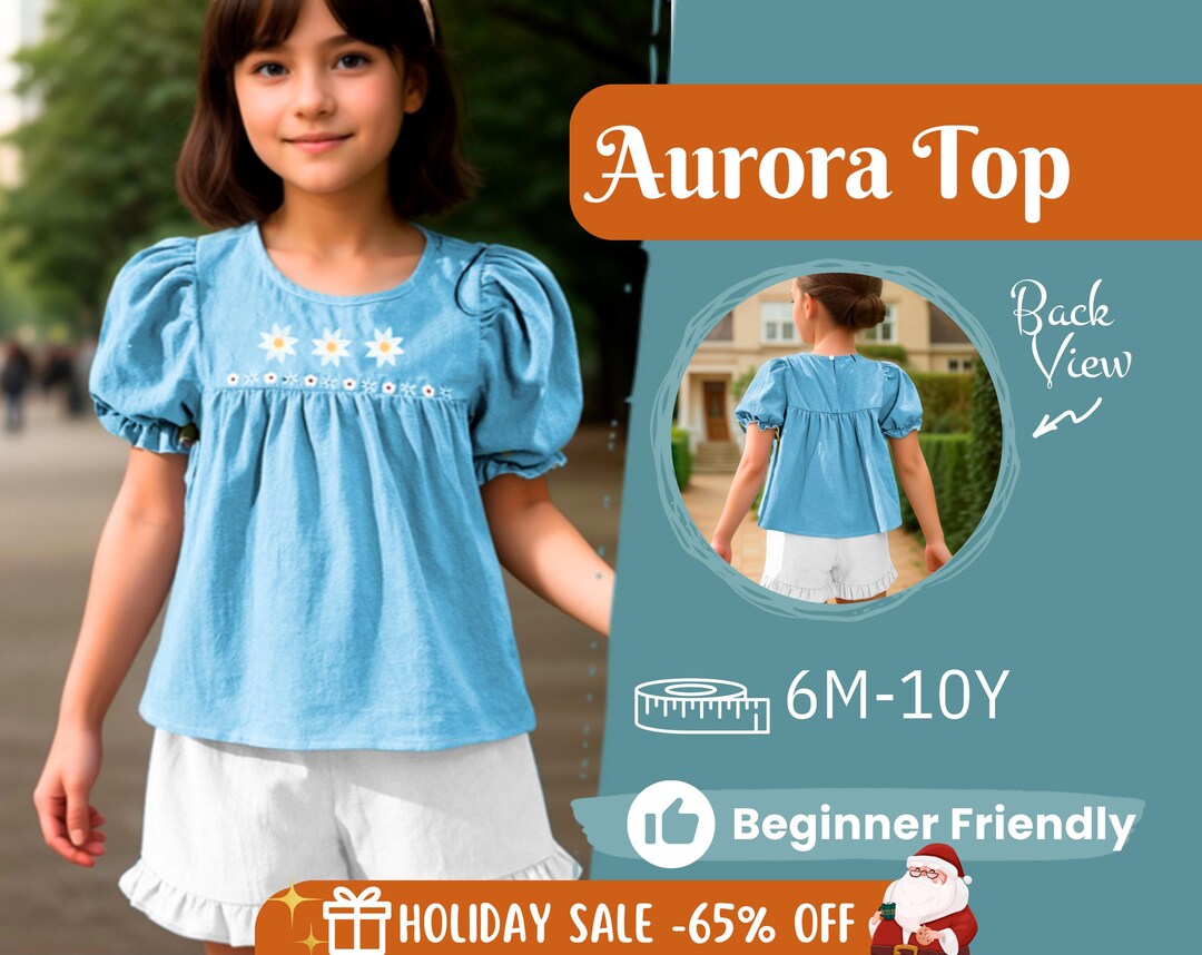 Top Sewing Pattern for Kids, Top Pattern, Kids Pattern, PDF Pattern ...
