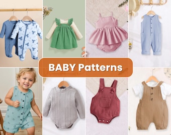 Lot pour enfant, salopette pour bébé, patrons de couture pour enfants PDF, patron PDF, patron de robe, patrons de couture bébé, motifs bébé, lot bébé