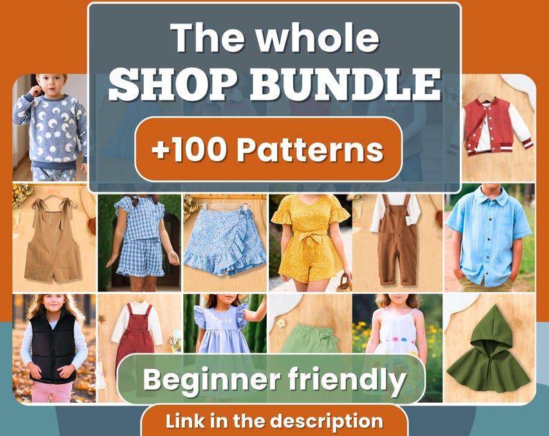 Hoodie Sewing Pattern for Kids, Sweatshirt Pattern, Kids Pattern, PDF