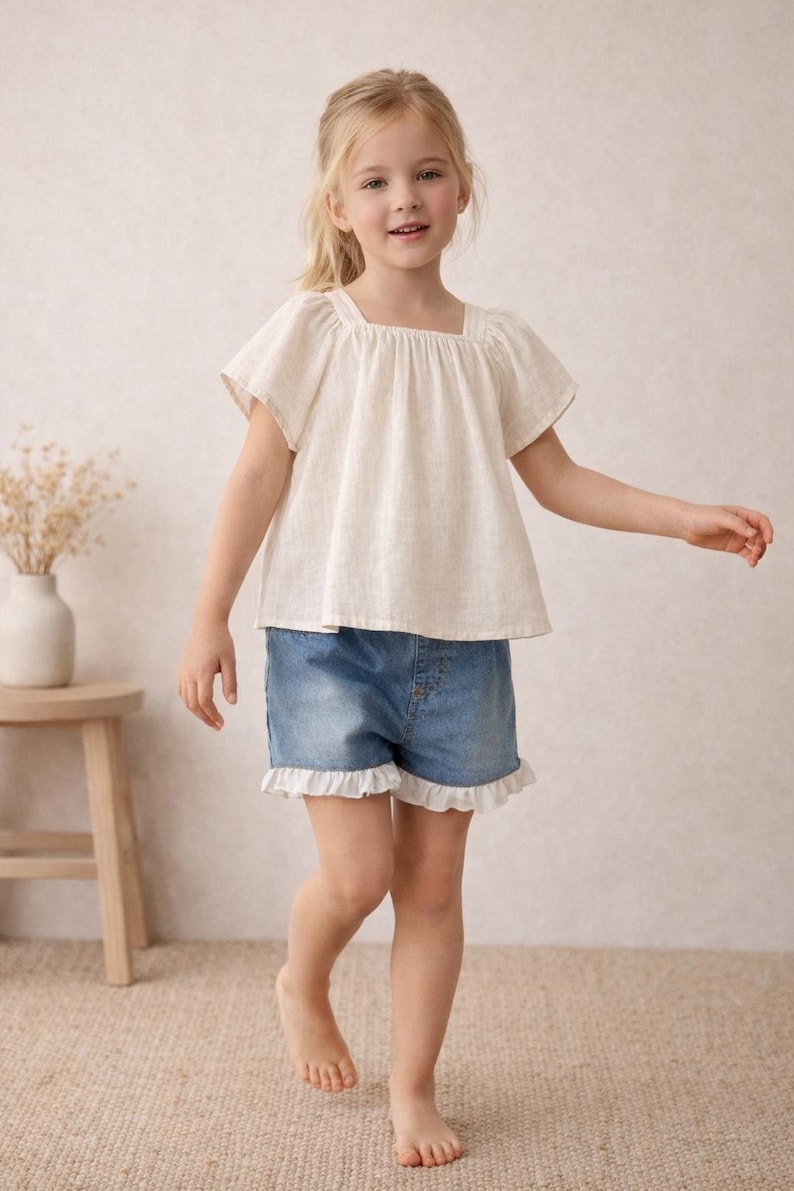 Top Sewing Pattern for Kids, Top Pattern, Kids Pattern, Girl Pattern ...