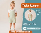 Romper Sewing Pattern for Kids, Romper Pattern, Kids Pattern, Overall Pattern, Beginner Pattern, Sewing Pattern Toddlers, Baby Pattern