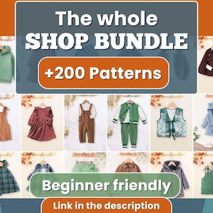 Overalls Bundle, Overalls Pattern, Sewing Patterns for Kids PDF, PDF Pattern, Romper Pattern, Kids Sewing Patterns, Kids Patterns image 5