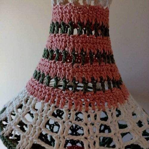 Crochet Fishnet Lamp Alice Wonder Lamp shops XL