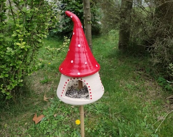 Bird feeder and insect house made of ceramics to order! Beetle house, feed house, fairy house, frostproof, winterproof