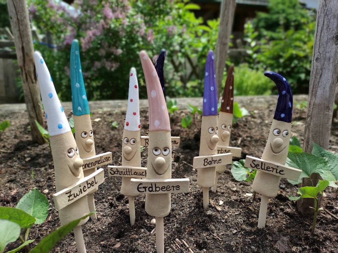 Praktische Pflanzschilder - 10 Stück Garten Marker Für Kräuter & Gemüse