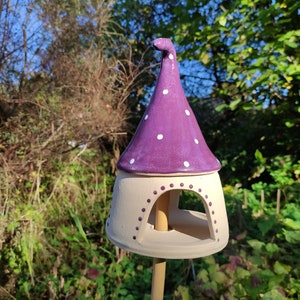 Ceramic bird feeder and insect house made to order! Beetle house, bird feeder, fairy house, frost-proof, winter-proof