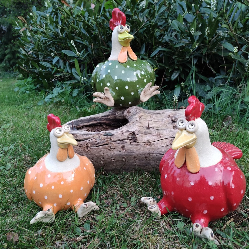 Deko Huhn Keramik Gross