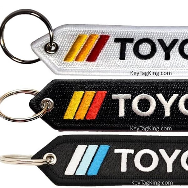 TOYOTA TRD TRUCK Embroidery Keychain key tag Highest Quality Double Sided Embroider Fabric, exclusive product