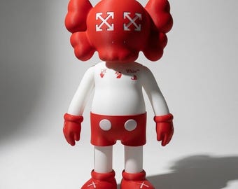 KAWS COMPANION レッド フィギュア KAWS X Off-white Inspired Companion Figure - Etsy