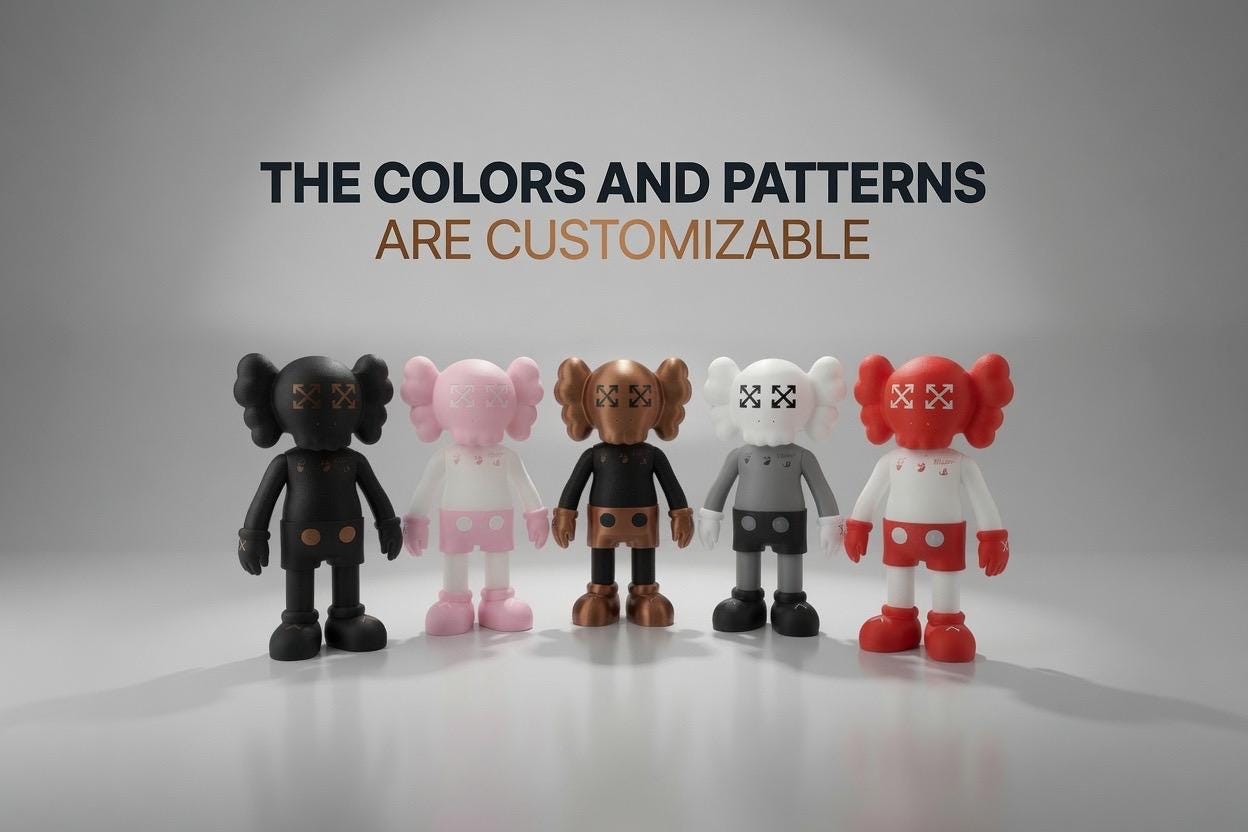 KAWS X Off-white Inspired Companion Figure - Etsy