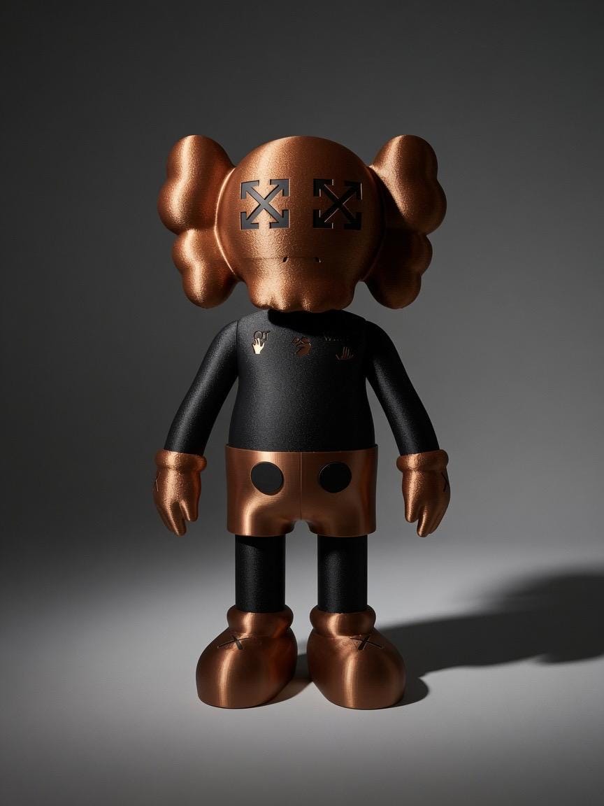 KAWS X Off-white Inspired Companion Figure - Etsy Israel