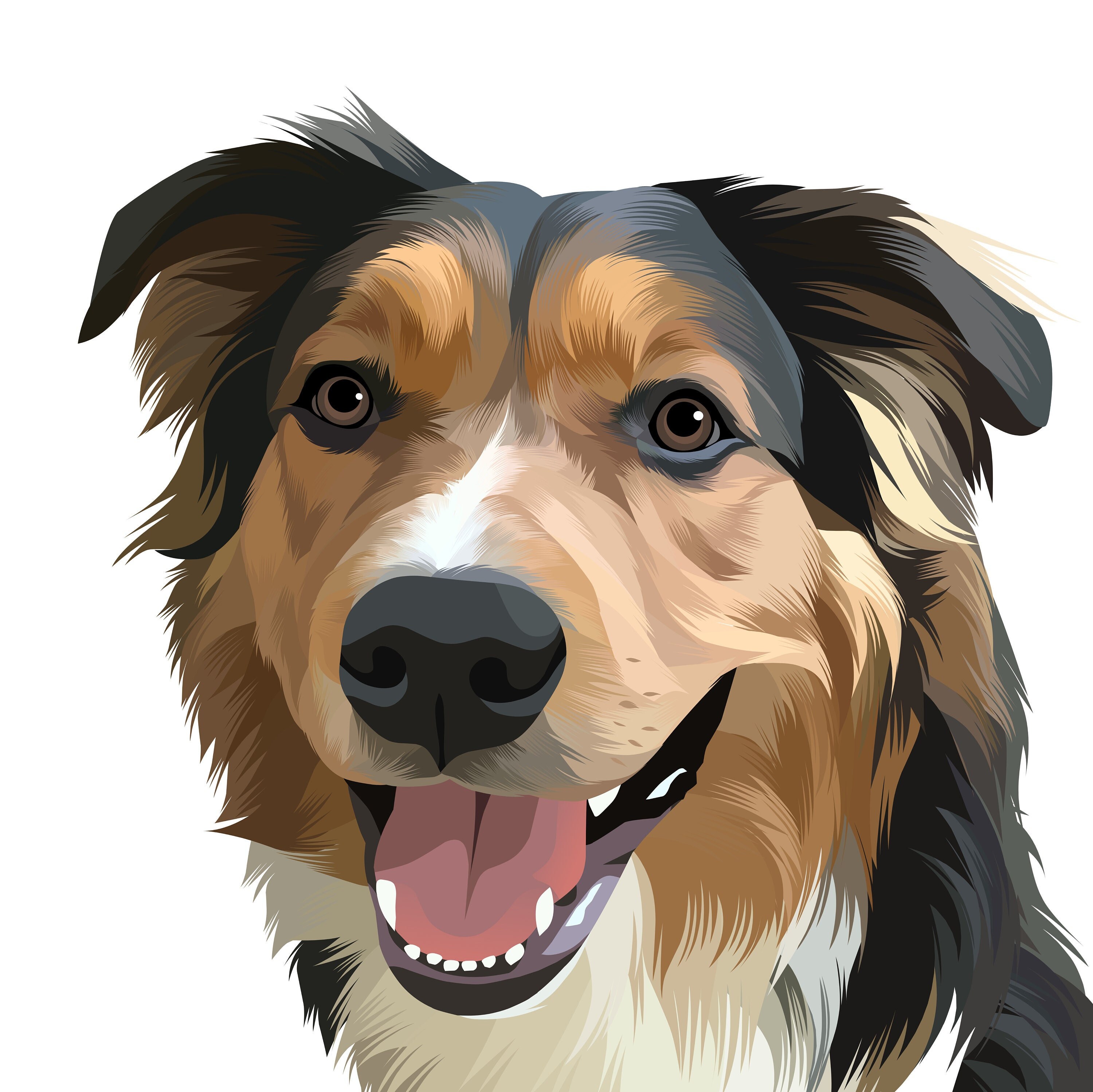 Cartoon Pet Portrait - Etsy Cartoon Pet Portrait - Etsy