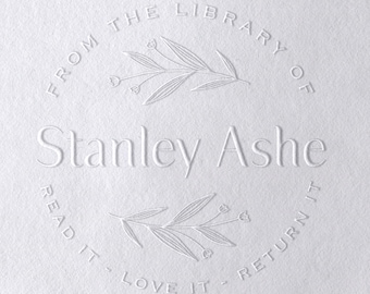 Cute From the Library of Embosser | Personalised Book Embosser Melbourne Made