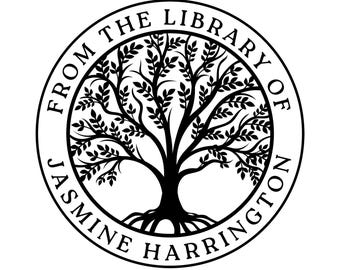 Personalized Ex Libris Book Stamp or Embosser: Custom Library Design