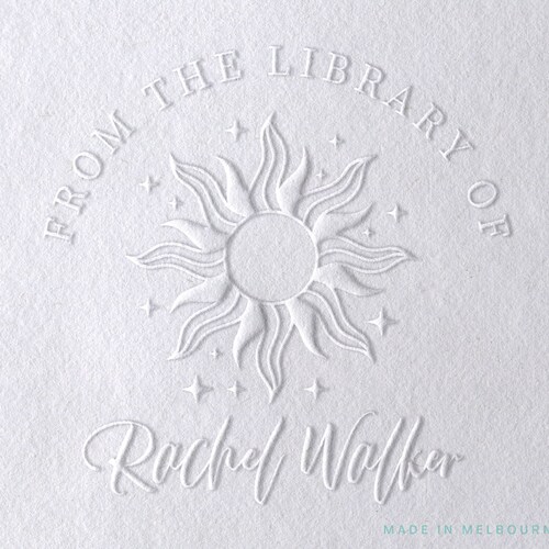AUSTRALIAN MADE Custom Embossing Stamp Library Book Embosser Etsy
