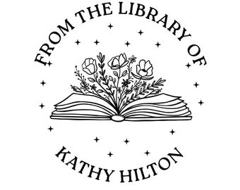Personalized Library Embosser or Stamp: Custom Book Gift, Ex Libris