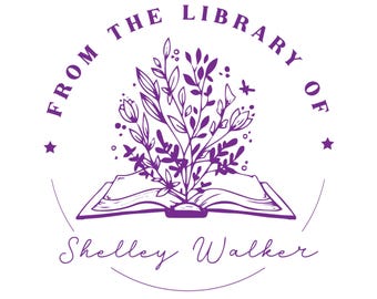 Personalized Book Embosser: Custom Library Stamp, Ex Libris Gift