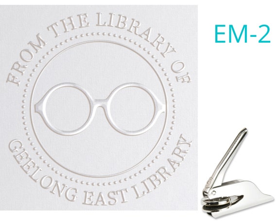 Library Book Embosser Custom With Your Details and Choice of