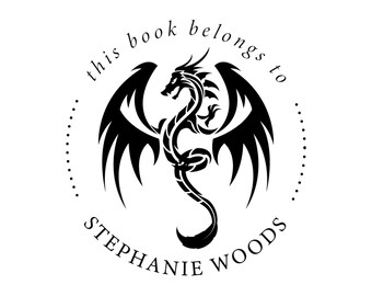 Custom Book Embosser or Stamp: Personalized Library, Cats, Monogram