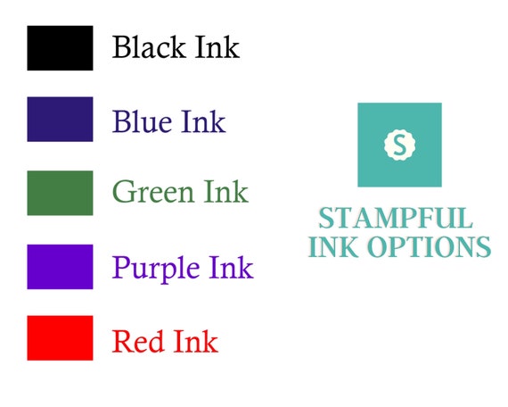  Signature Stamp - Customizable Signature Stamp - Personalized  Self-Inking Signature Stamps. Black Blue Green Red Ink : Office Products