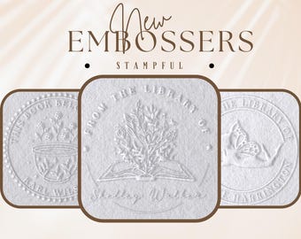 Personalized Book Embosser: Custom Library Stamp, Ex Libris Gift