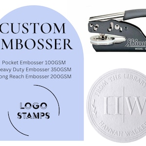 Custom Logo Embosser: Personalized Wedding & Library Seal