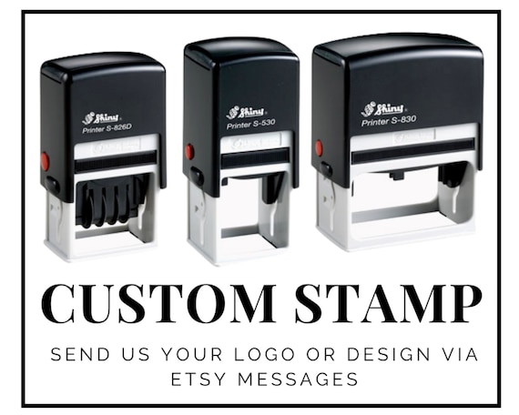 Custom Rubber Stamp Self Inking - Personalised with your Logo