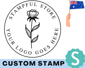 Custom Stamps with Business Logo Self Inking | Logo Branding Stamp | Customized Artwork Design, Round Stamp, Rectangular, Square Stamper