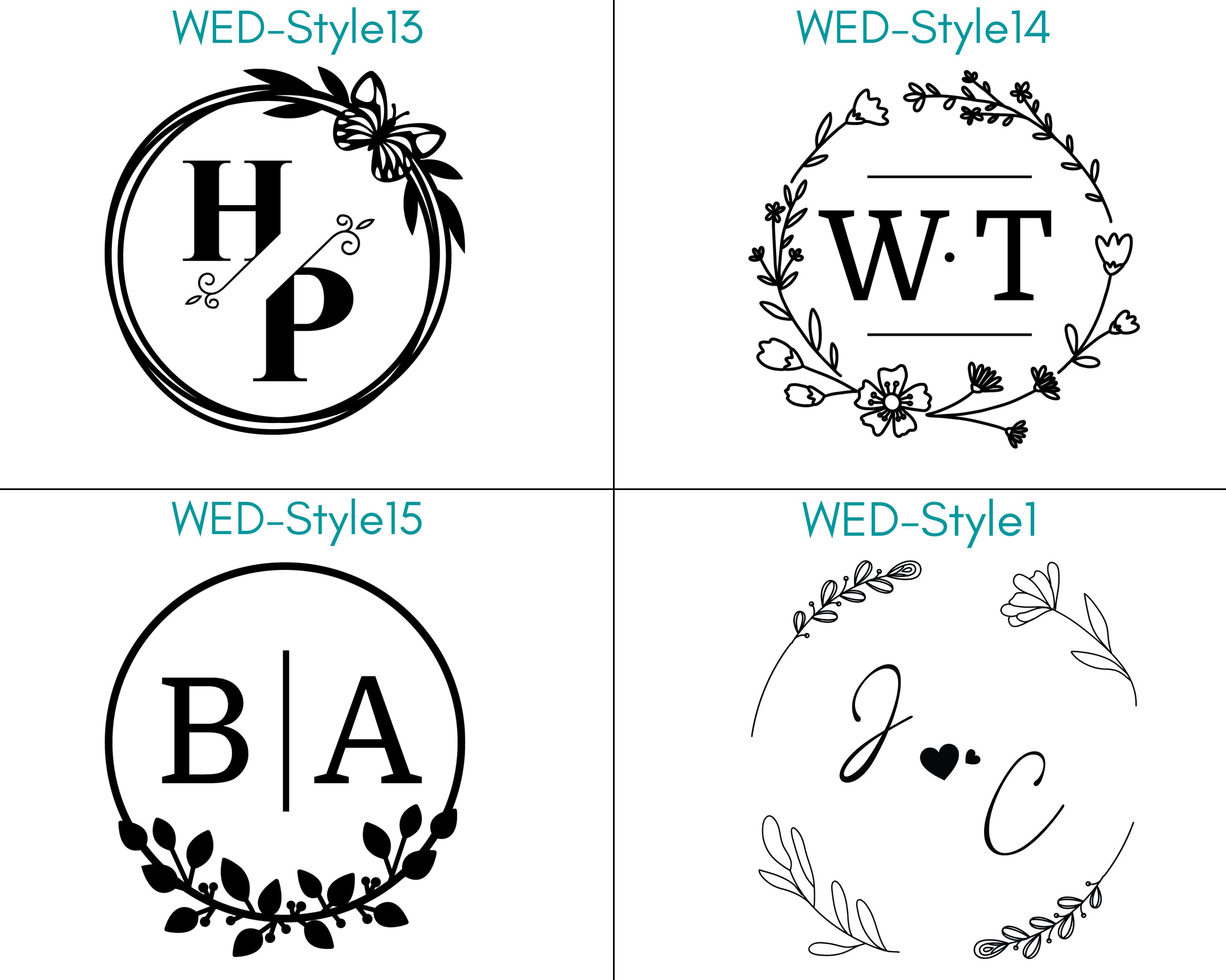 Wedding Initials Embosser Stamp Date Embosser Wedding Etsy Australia