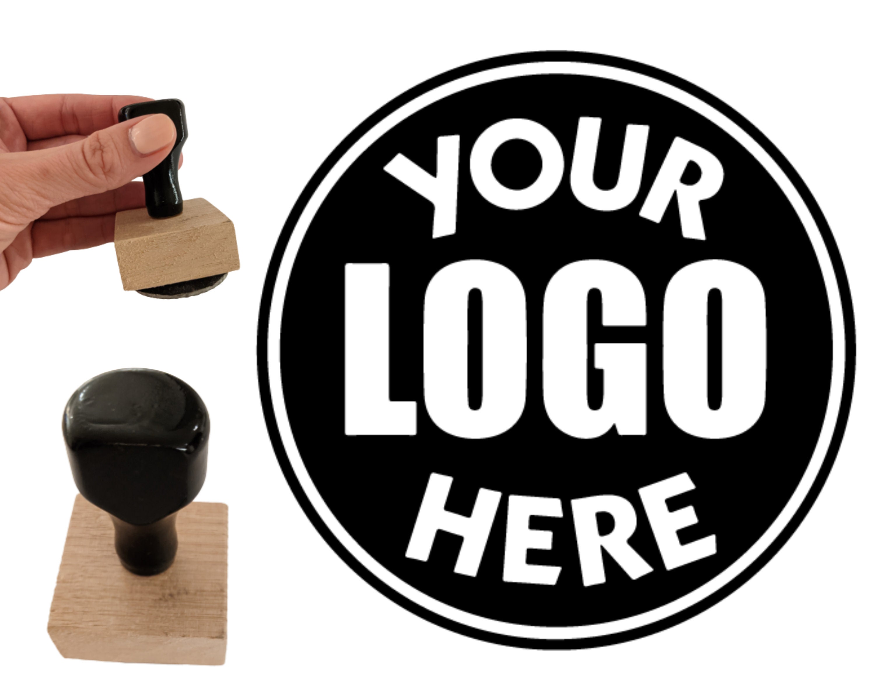 Custom Wood Stamp Personalised Stamp Logo Business Stamp Etsy