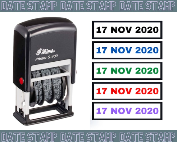 Small Due By Date Stamp