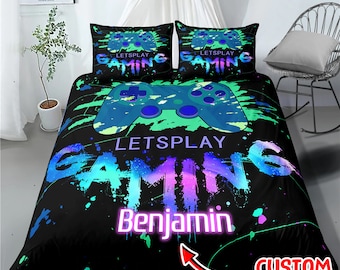 Loussiesd Gaming Fitted Sheet Kids Boys Game Bedding Set Teens Red Video Game Controller Tie Dye Bed Sheet Set Microfiber Gamer Bed Cover Colorful Single Size With 1 Pillow Case Loussiesd Gaming Fitted Sheet Kids Boys Game Bedding Set Teens Red Video Game Controller Tie Dye Bed Sheet Set Microfiber Gamer Bed Cover Colorful Single Size With 1 Pillow Case