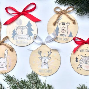 Christmas Gift Ornament Wooden Bauble Eco Friendly