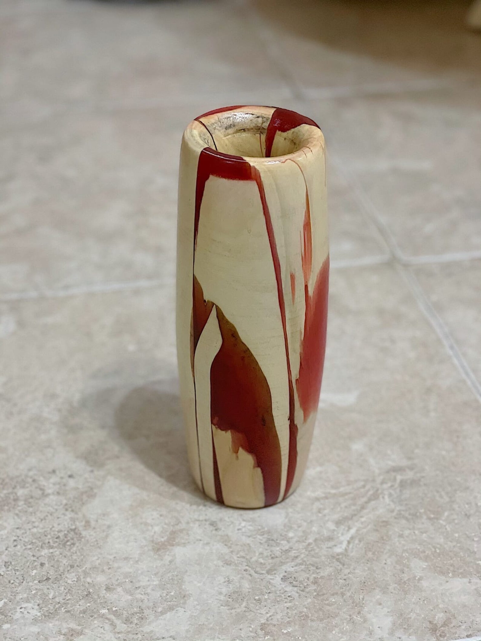Wood and Epoxy Vase Wood Decor Wood Interior Vase Epoxy Etsy