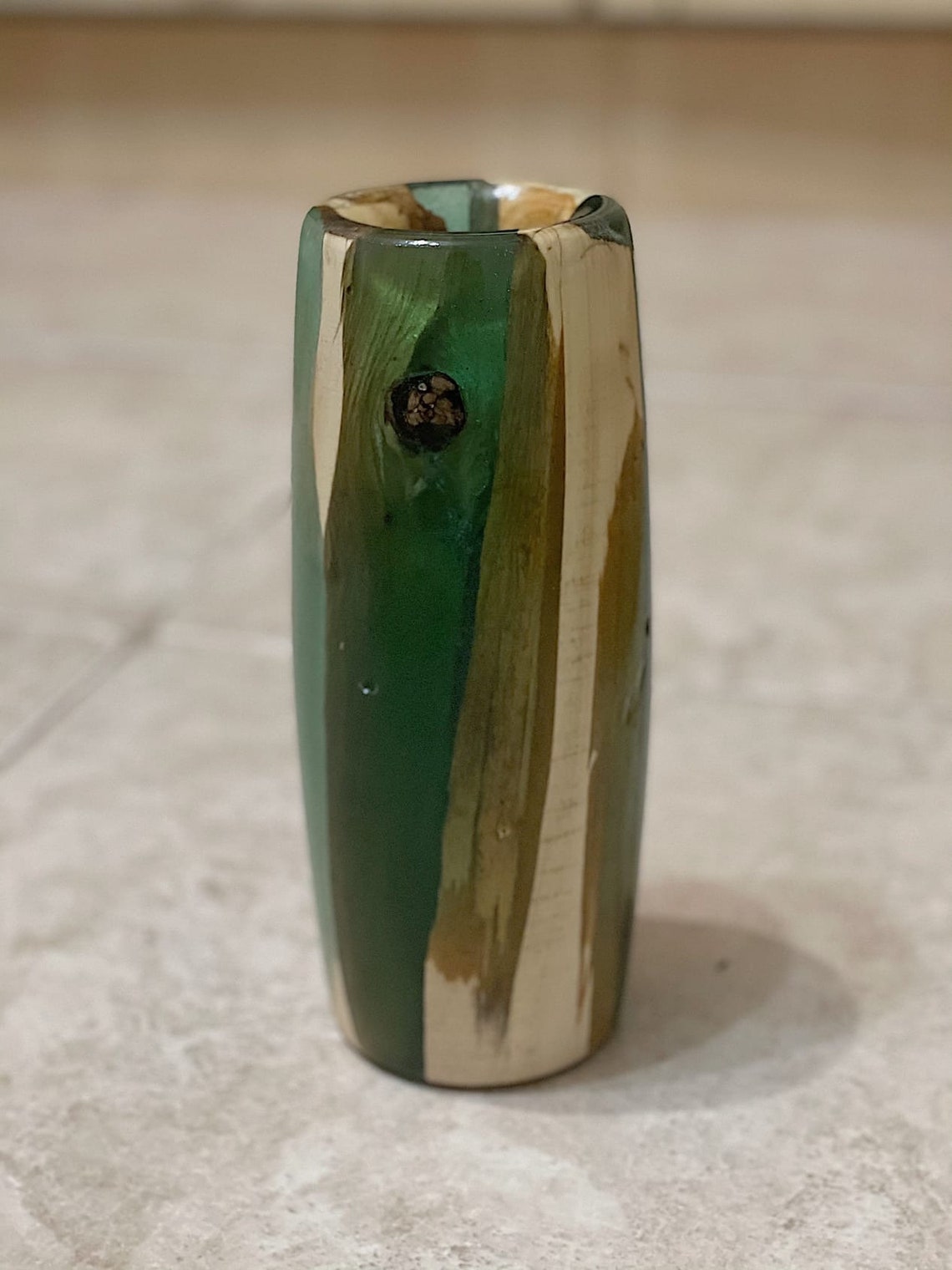 Wood and epoxy vase wood decor wood interior vase epoxy Etsy