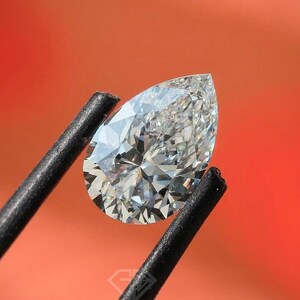 1CT Pear Cut EF/VS Lab Created Loose Diamond for Engagement Ring, Wedding Ring and Pendant, Certified Diamond for Women, Anniversary Gift