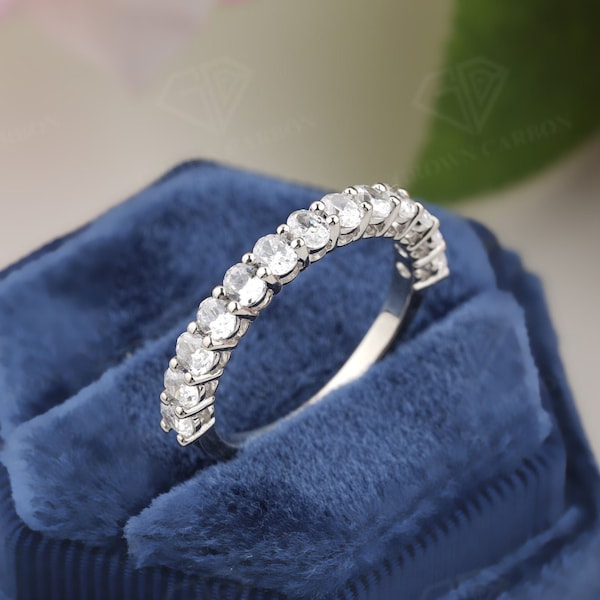 Oval Eternity Band, Oval Diamond Full Eternity Ring in 950 Platinum, 14K/18K Solid White Gold Oval Diamond Band, Oval Lab Grown Diamond Band
