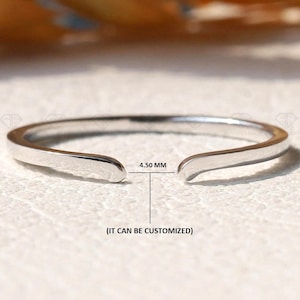 Open Cuff Wedding Band for Women Customized Spacer Band Plain Gold Open Gap Band Simple Stacking Thin Band for Ring Delicate Open Midi Ring