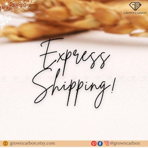 Last Minute Delivery Express Shipping Service for Custom Jewelry, Fast Delivery Engagement Ring Wedding Bands & Gifts, Rush Order Processing