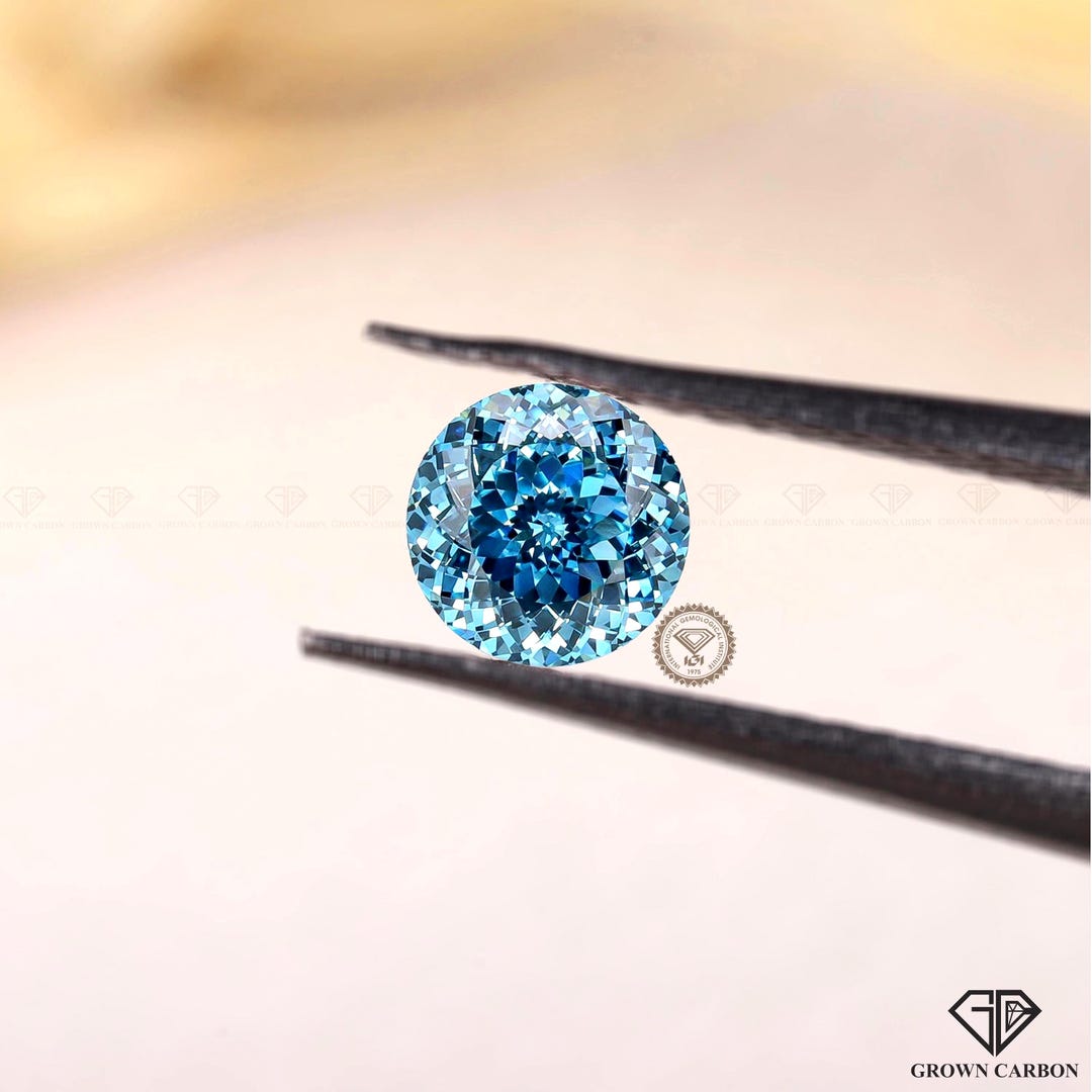 Portuguese Cut Blue Lab Diamond 2.04CT Fancy Intense Color VS, Diamond ...