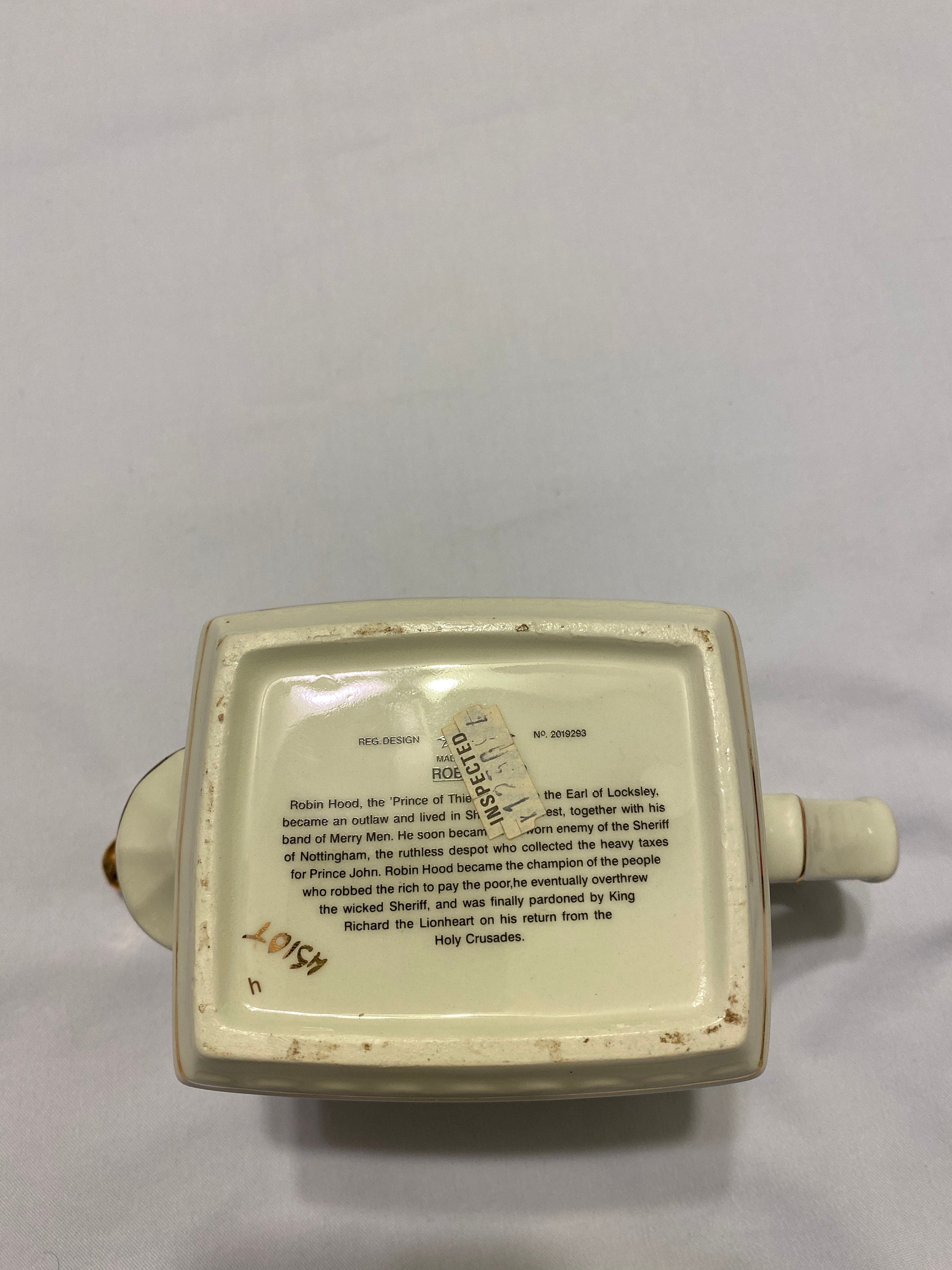 Sadler Robin Hood Teapot England Gold Trim Beautiful Sandler Teapot