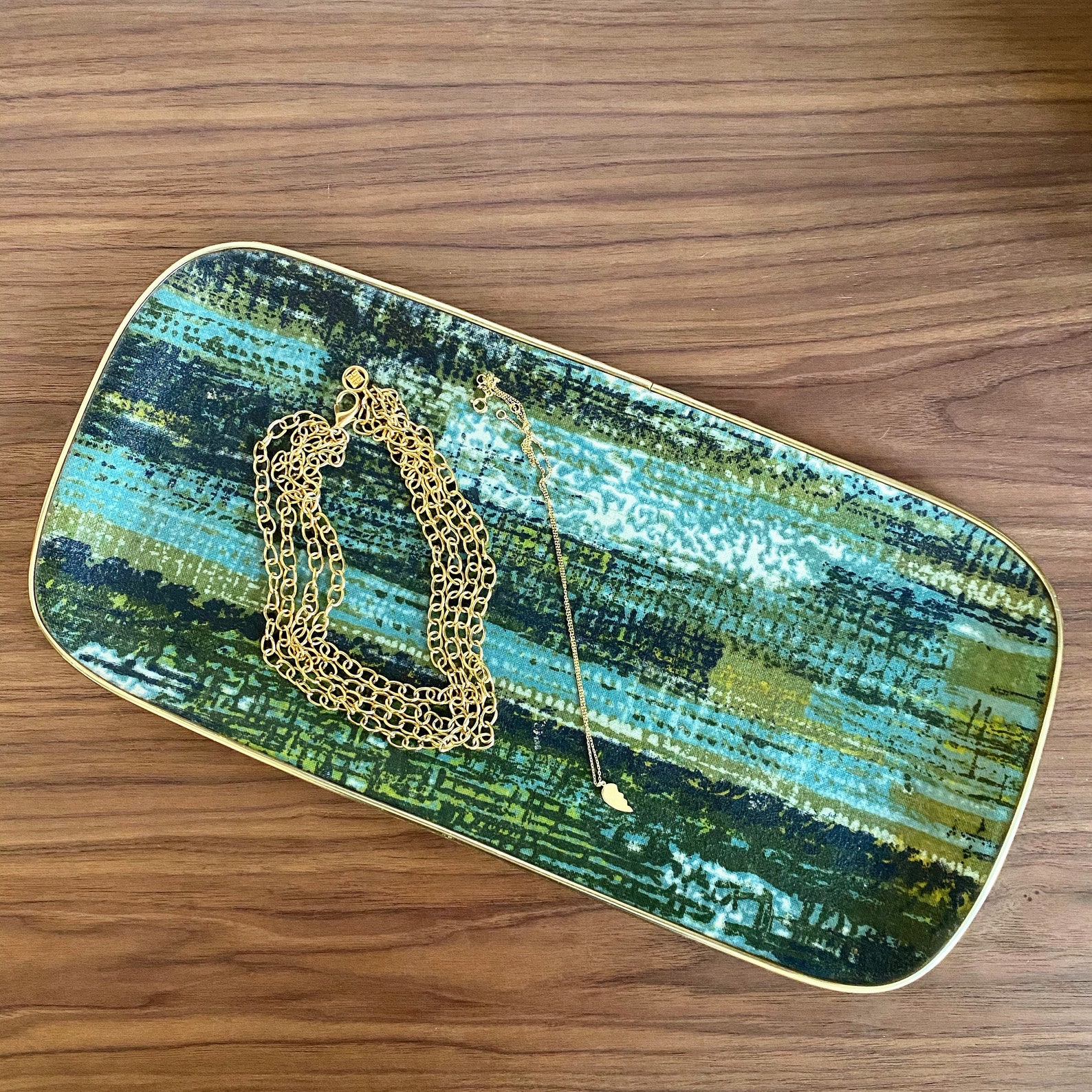 Vintage Patterned Oblong Tray Designed by Tibor Reich Etsy